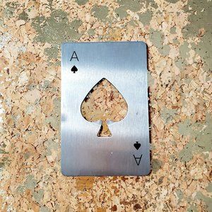 Silver Stainless Steel Ace Bottle Opener